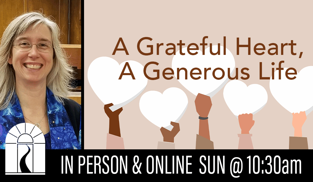 A Grateful Heart, A Generous Life (Rescheduled)